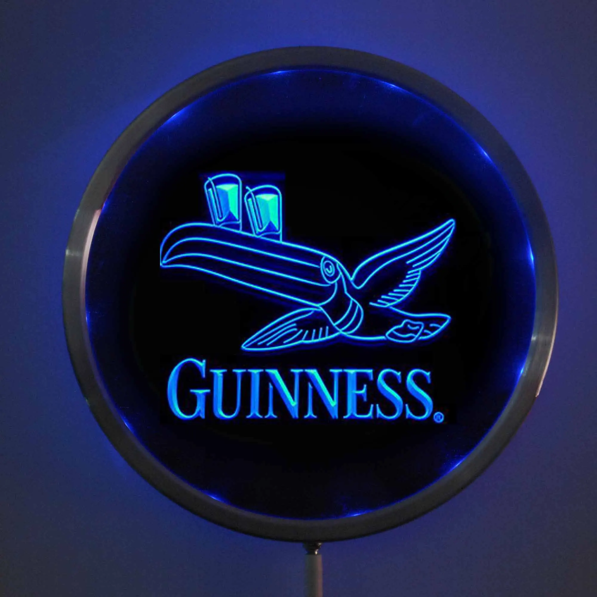 Rs 0012 Guinness Toucan Beer светодиодный Неоновые Круглые знаки 25 см/10 дюймов Бар знак с RGB