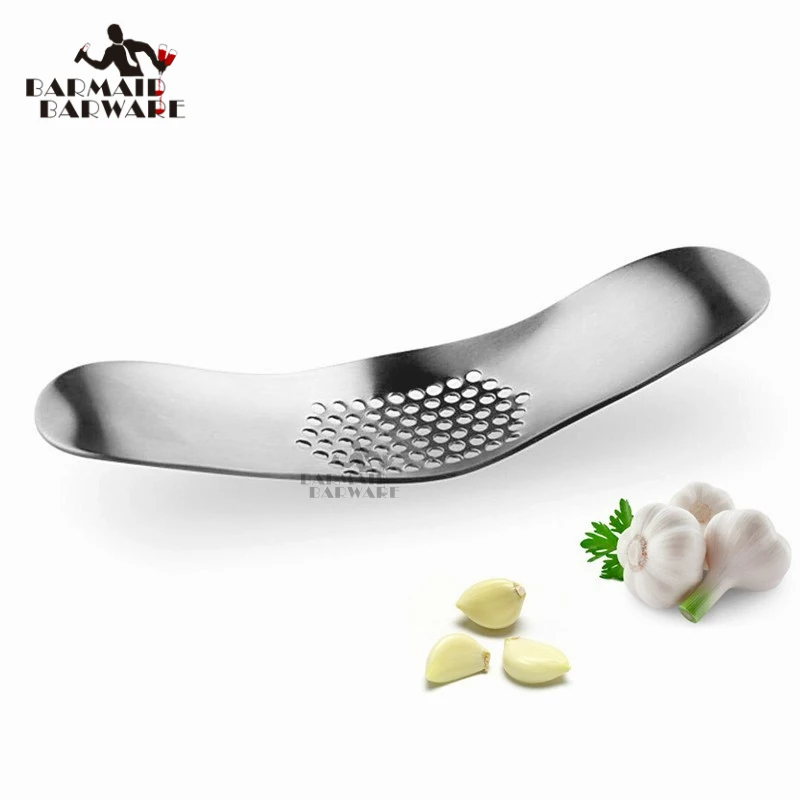 

Hot Sales Stainless Steel Garlic Press Grinding Slicer Mincer Metal Multi Ginger Crusher Chopper Cutter Kitchen Accessory