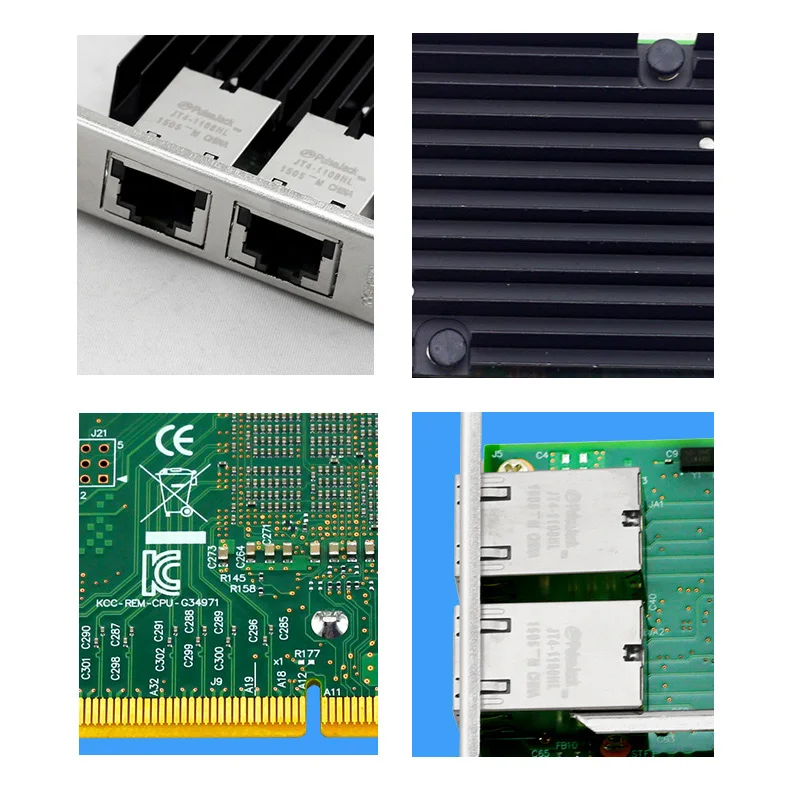 2 Порты 10 ГБ gigabit Ethernet сетевой адаптер платы NIC 10000 Мбит pci e x8 x16|nic card|ethernet network adapterpci-e