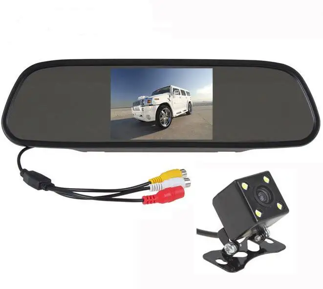 XYCING 5 дюймов TFT LCD Автомобильный монитор 800x480 пикселей широкоугольный зеркальный
