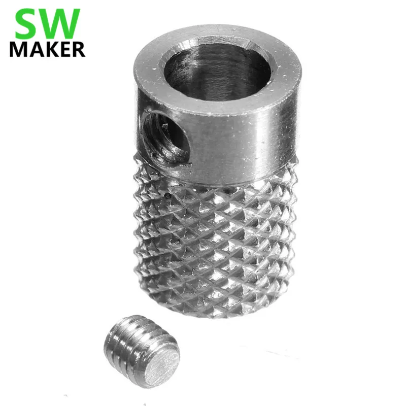 Ultimaker 2 подачи с накаткой колесо экструдера привода Шестерни Нержавеющая сталь