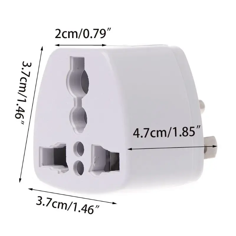Универсальная штепсельная вилка AC с 3 контактами для Великобритании ЕС Австралии