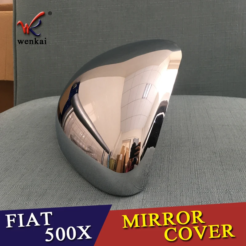Крышка для автомобиля Стайлинг FIAT 500X 2014 2015 2016 2017 2018 2019 ABS хромированная боковое
