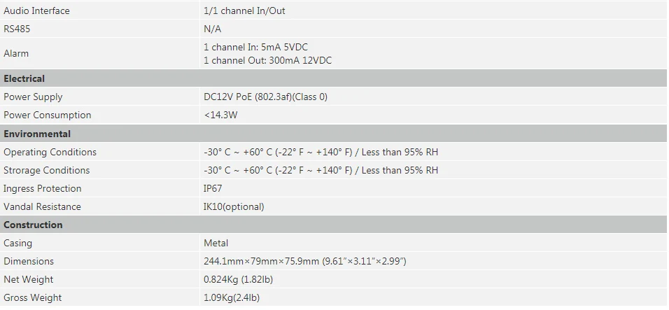 Dahua, английская IP камера с логотипом, IPC-HFW2831T-ZAS, 8mp H.265, 3,7~ 11 мм, переменный объектив, POE и слот для sd-карты, 128G, видео камера