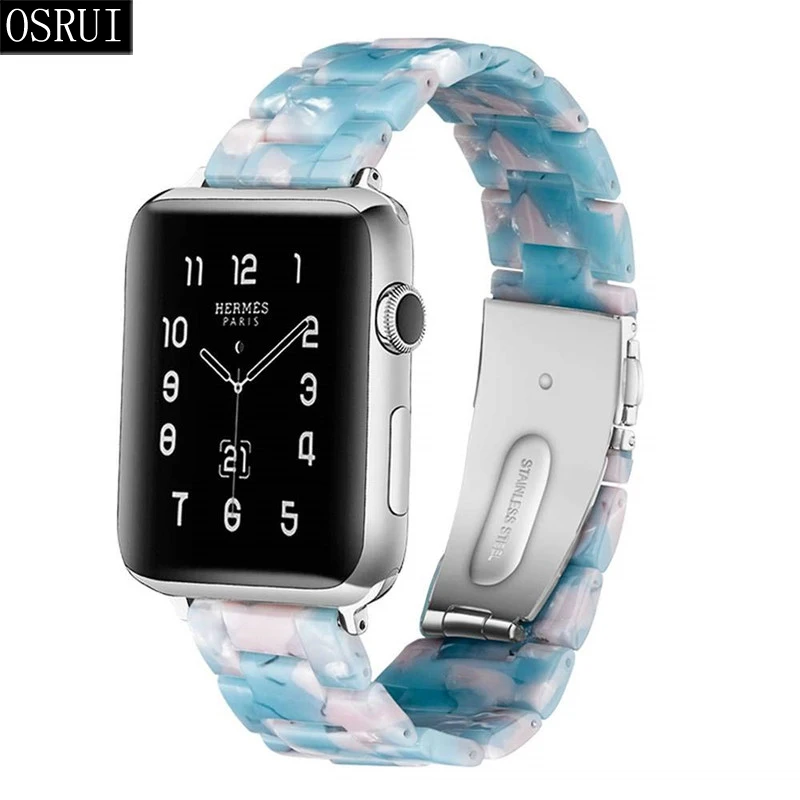 Ремешок для apple watch 4 ремешка 44 мм correa iwatch 42 38 40 3 2 полимерный браслет аксессуары band |