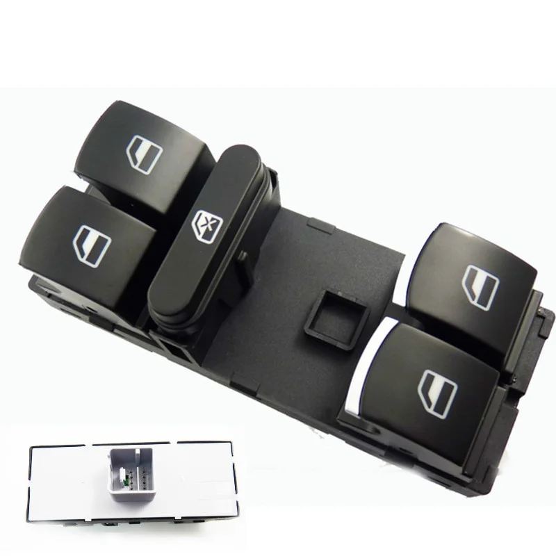 Новый хромированный переключатель окон WOLFIGO 10PIN 5ND959857 для VW GOLF JETTA GTI MK5 MK6 PASSAT 3C