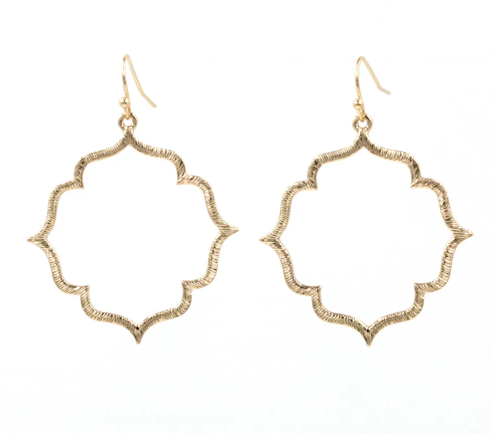 Серьги подвески для женщин с симметричным геометрическим рисунком лица|earrings