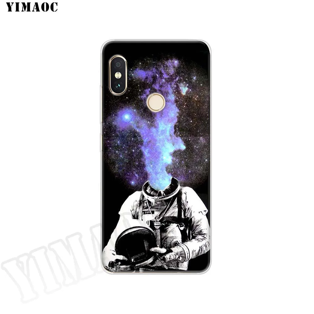 Мягкий силиконовый чехол YIMAOC astronaut WaterColor sketch для POCOPHONE F1 Xiaomi Redmi Note 6 7 Pro 6A Mi 8 Lite TPU -