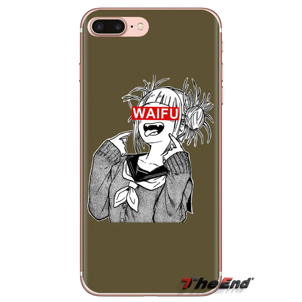 DNZ Anime senpai Waifu Soft Transparent Shell Covers For iPod Touch Apple iPhone 4 4S 5 5S SE 5C 6 6S 7 8 X XR XS Plus MAX |