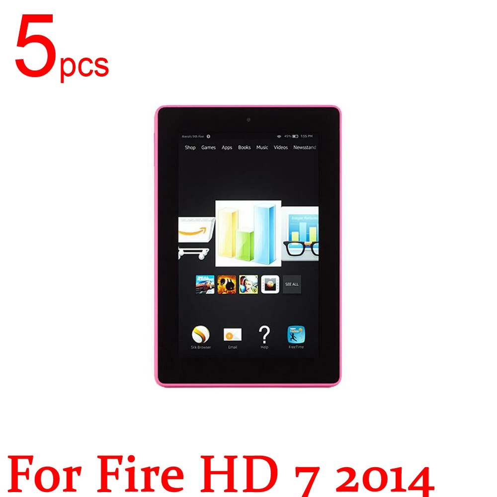 5 шт. Ультрапрозрачная/матовая/нано защитная пленка для ЖК экрана Amazon Kindle Fire HD 7 2015