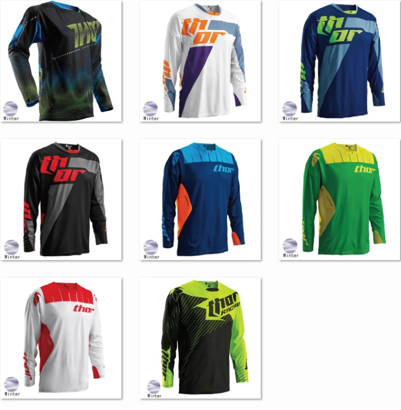 Зимние Термальность Fleece Moto Smot Джерси Downhill Мотокросс Мотоцикл Горный велосипед MX