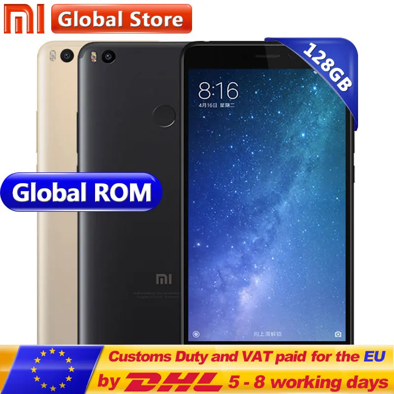 Оригинальный Xiaomi Mi Max 2 Max2 4 ГБ Оперативная память 128 6 44 &quotДисплей Восьмиядерный