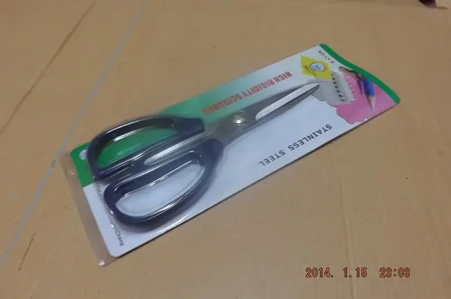 Хорошее качество высокого качества синий пластик нержавеющая сталь ножницы для