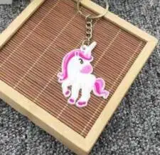 Модный Diy милый Сказочный ПВХ Единорог брелок мульти-стиль лошадь Брелоки