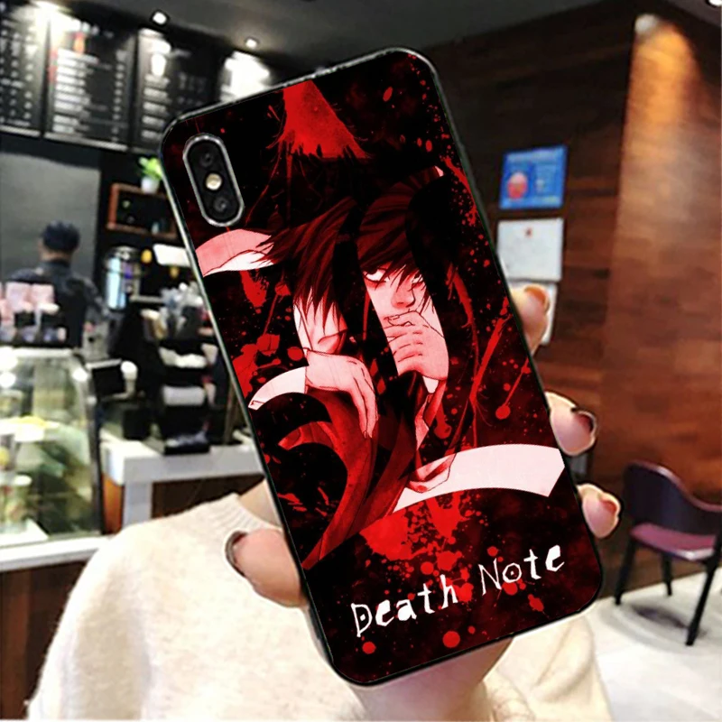Death Note Ryuk kira TPU Мягкий Черный силиконовый чехол для Apple iPhone 8 7 6 6S Plus X 10 XS Max XR 5 5S