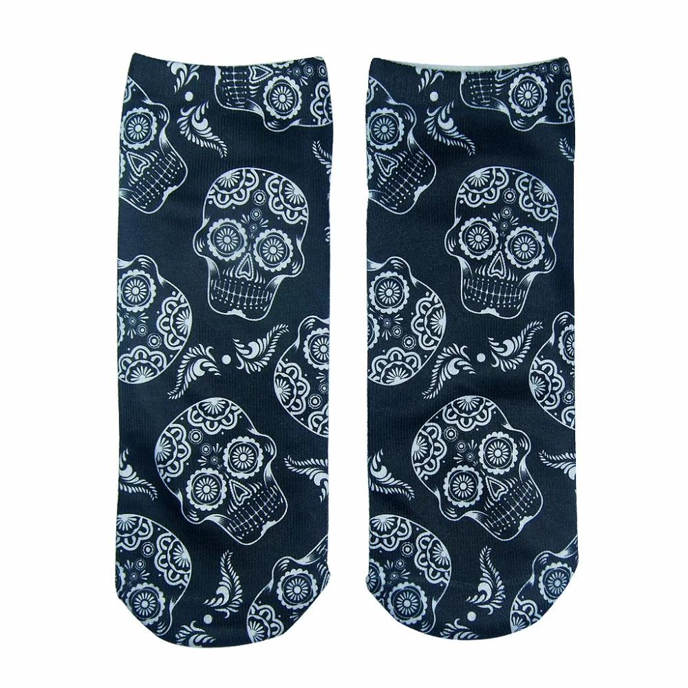 Носки с 3D принтом новые милые женские носки унисекс низким вырезом хлопковые