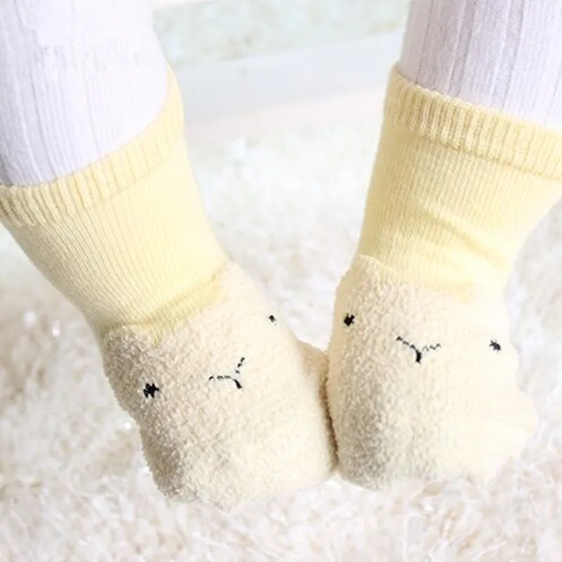 Милые носки для новорожденных нескользящие маленьких девочек Носки из хлопка