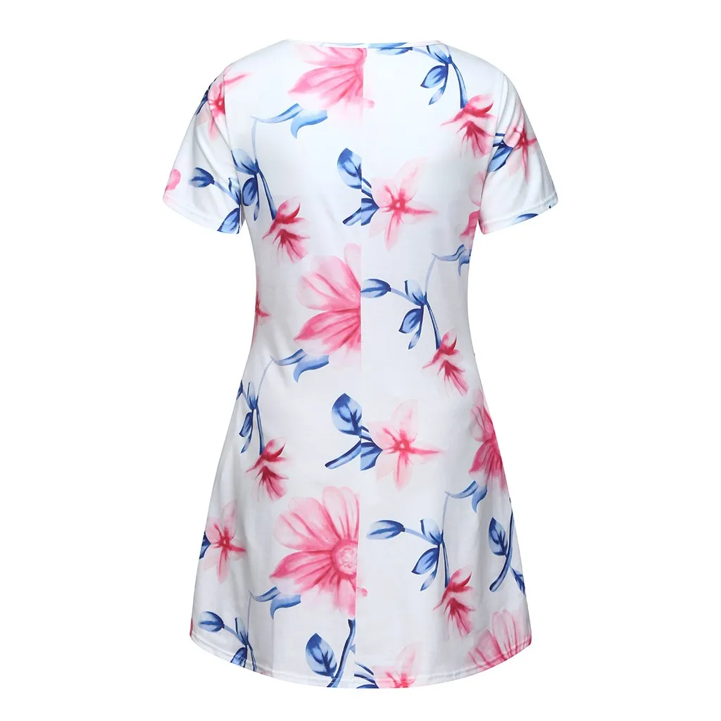SAGACE/платье для беременных с цветочным принтом платья коротким рукавом и