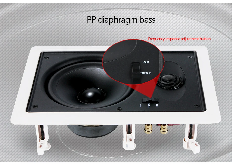 Hi-Fi потолочный Динамик домашний музыкальный Системы 2 Way белый настенное крепление Динамик квадратный в потолок с усилителем мощности усилитель Oupushi