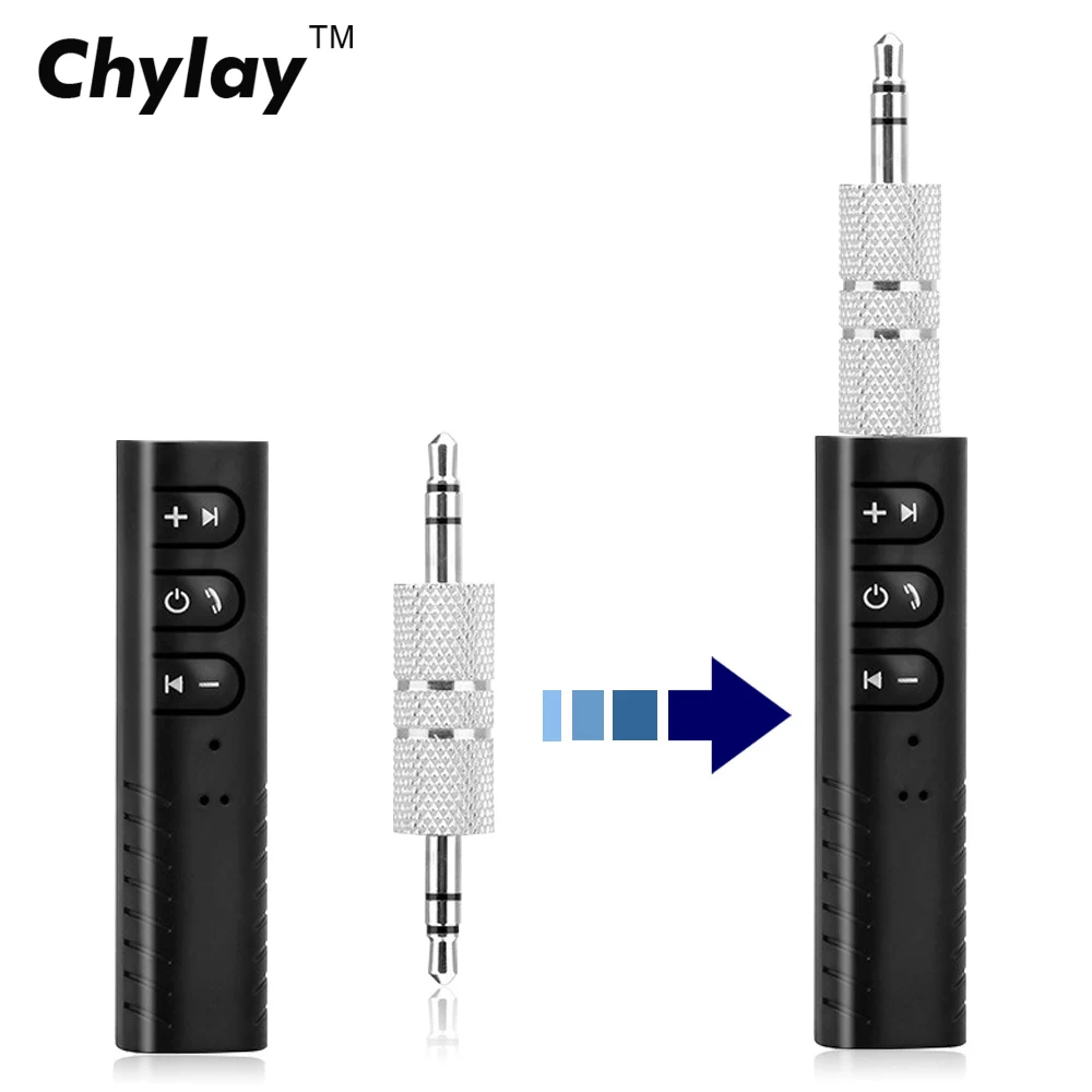 Bluetooth автомобильный комплект Mini 3 5 мм Jack Hands Free музыкальный аудио приемник адаптер