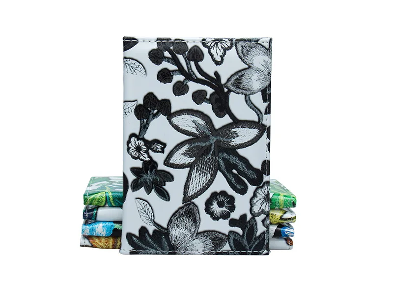 New Fashion Floral Passport Cover Travel Passport Case Russia Document Cover SIM Passport ID Card Holders For Women