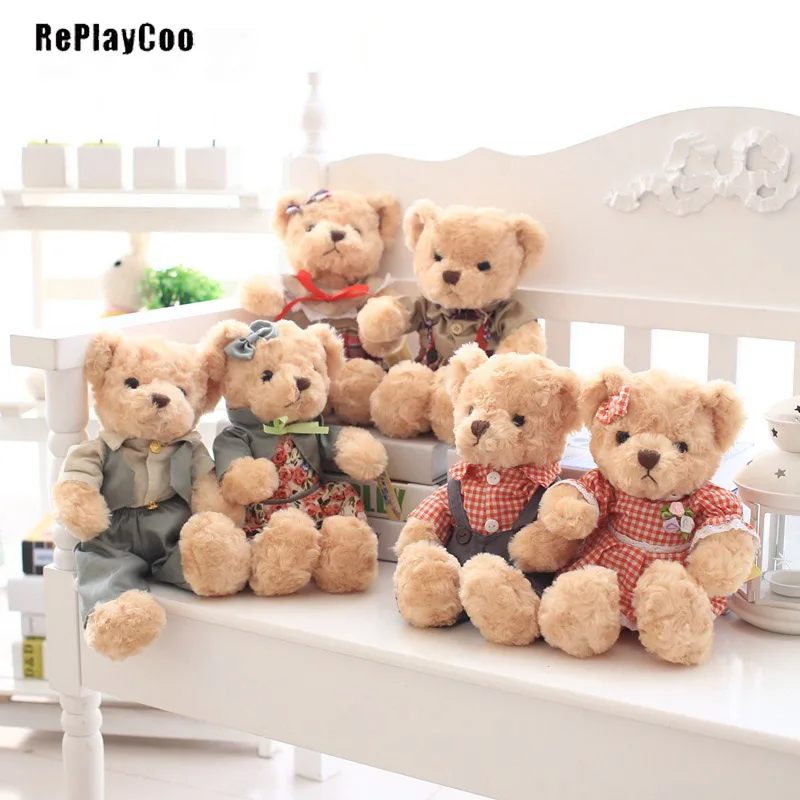 

Mini Teddy Bear Stuffed Plush Toys 30cm Small Bear Stuffed Toys pelucia Pendant Kids Birthday Gift Party Decor J08401