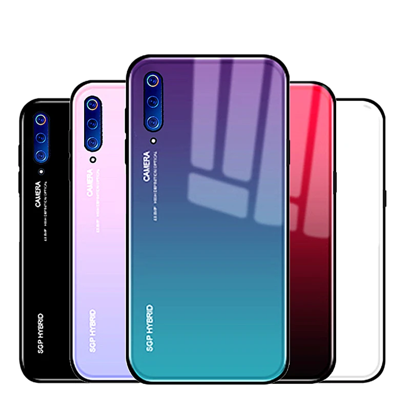 Градиентный чехол из закаленного стекла для телефона Xiaomi mi 9 8 6 5x mi9 mi8 mi6 mi5 mia1 a2 lite