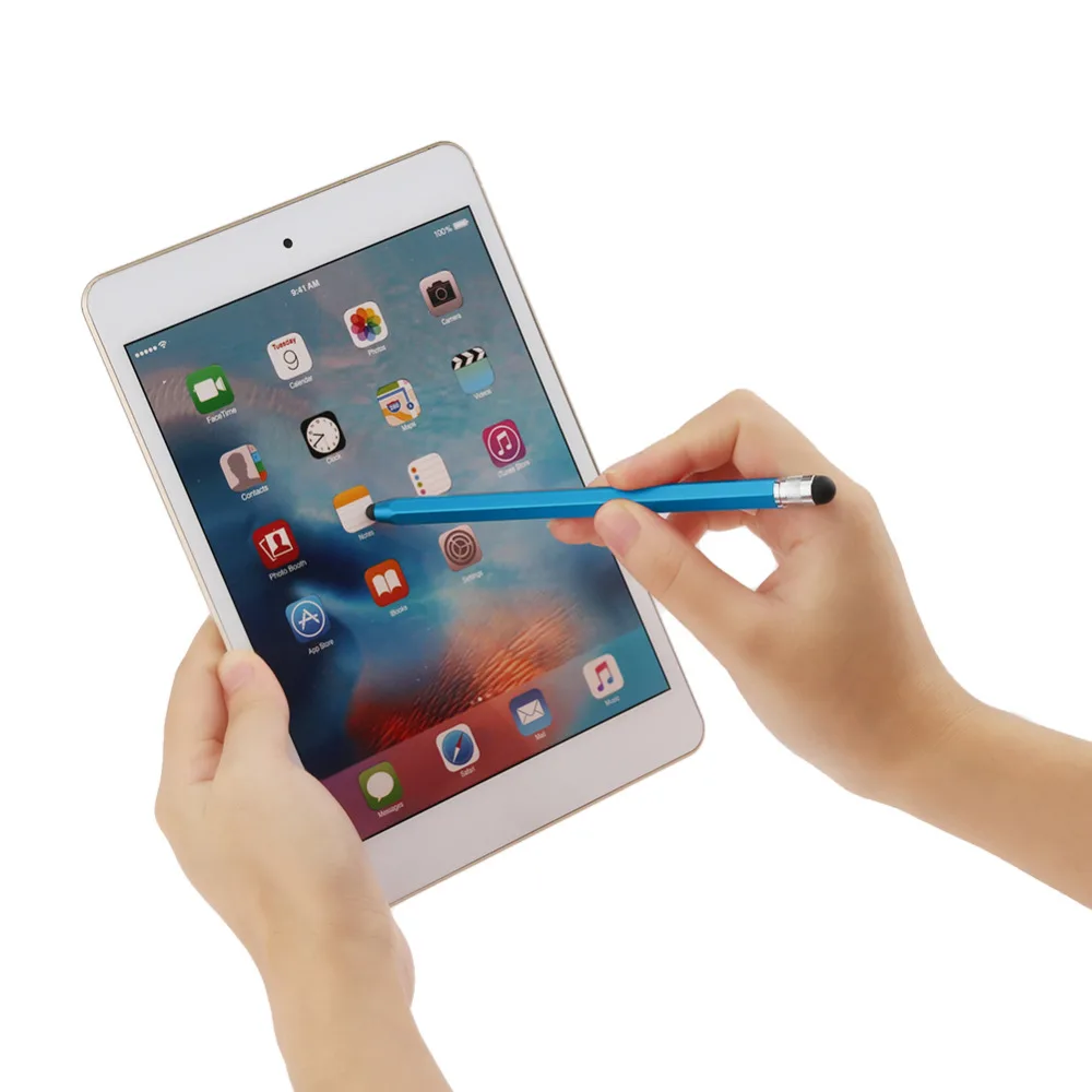 Силиконовые Двойные наконечники емкостный стилус для сенсорного экрана ручка