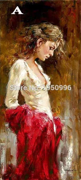 Ручная работа картина маслом sad элегантные сексуальные для фламенко танцев