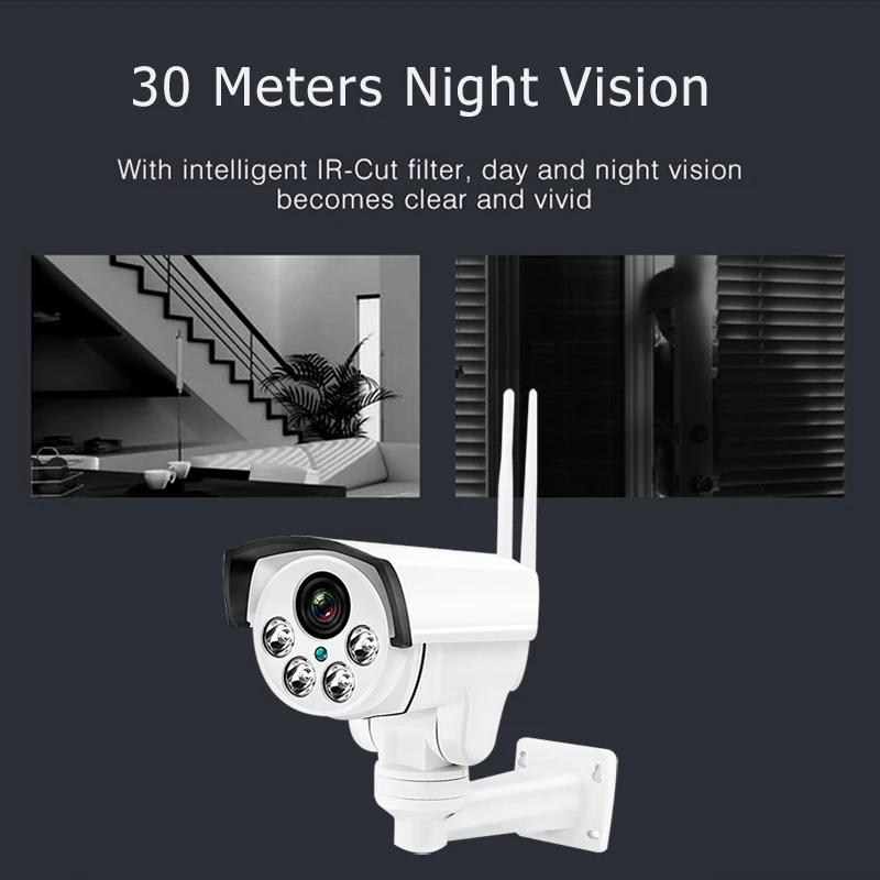 Беспроводная ip-камера видеонаблюдения 960 P 4X оптический зум Wifi камера IP66