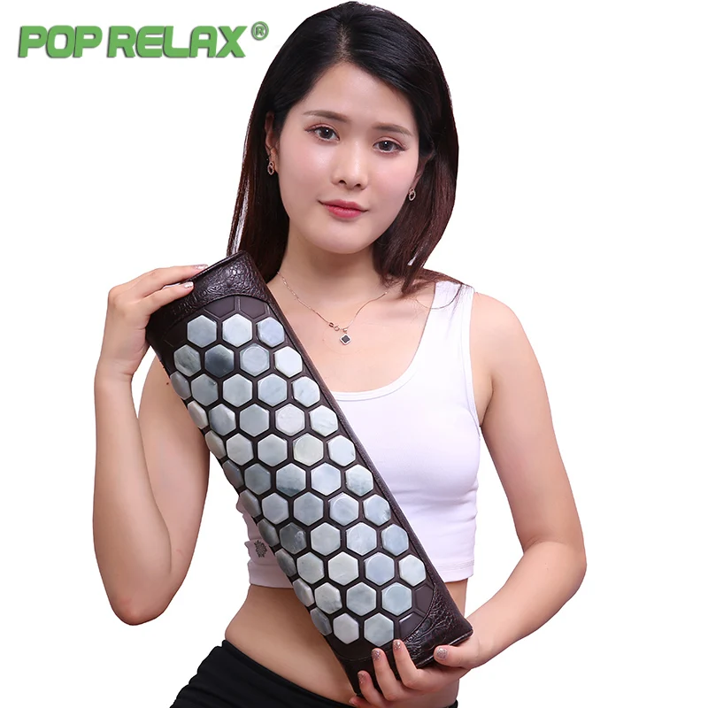 Pop Relax Koea Health Care Natural Jade Stone Pillow Cervical Waist Traction Body Pain Relief Physical Therapy Neck Relax Pillow