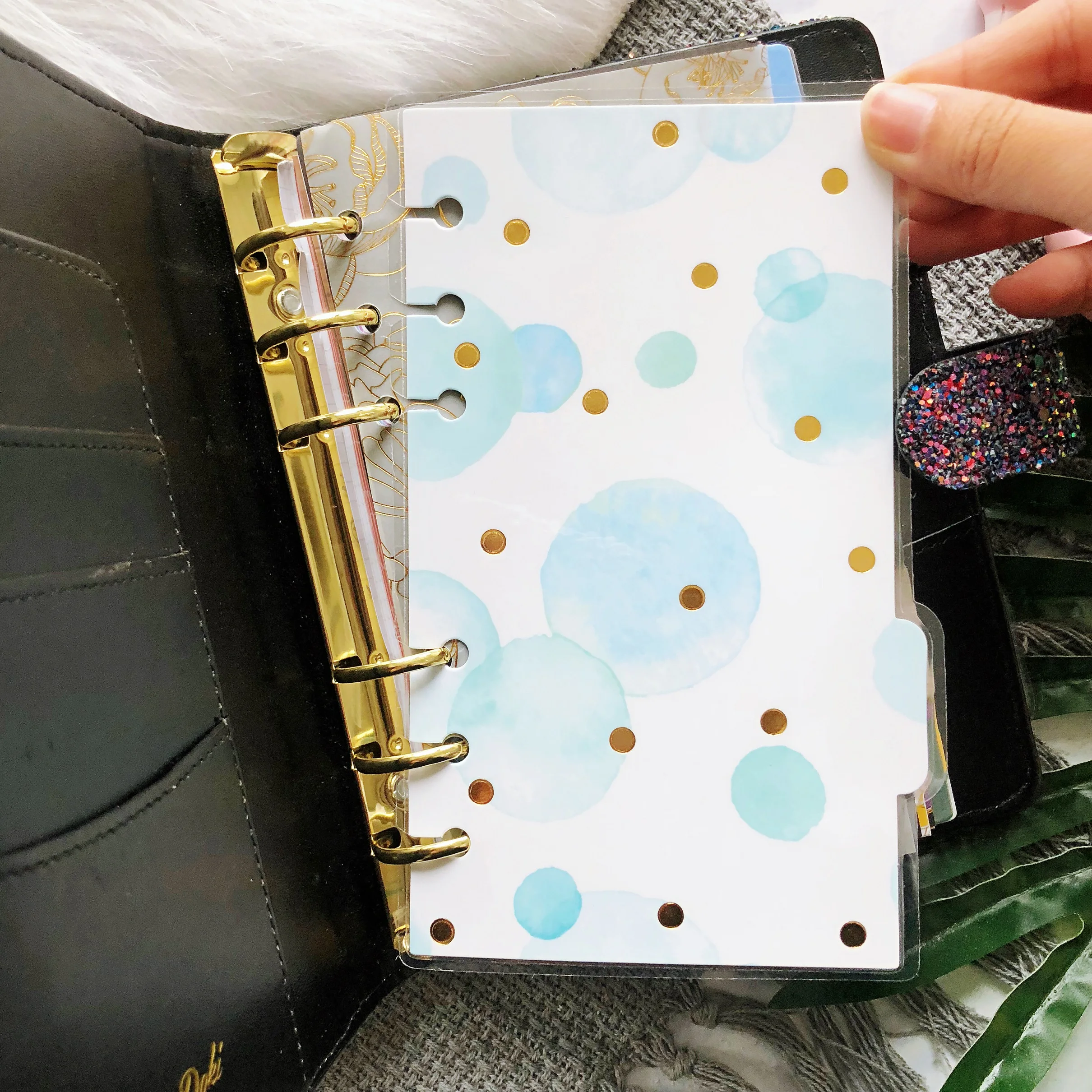 Lovedoki милый пластиковый блокнот с печатью индекс разделители для Filofax Dokibook на