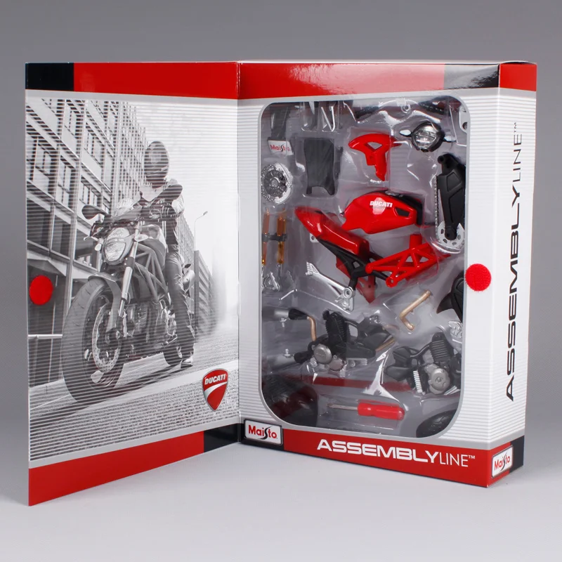 Сборная модель мотоцикла Maisto 1:12 Ducati Monster 696 сделай сам для детей игрушки подарки