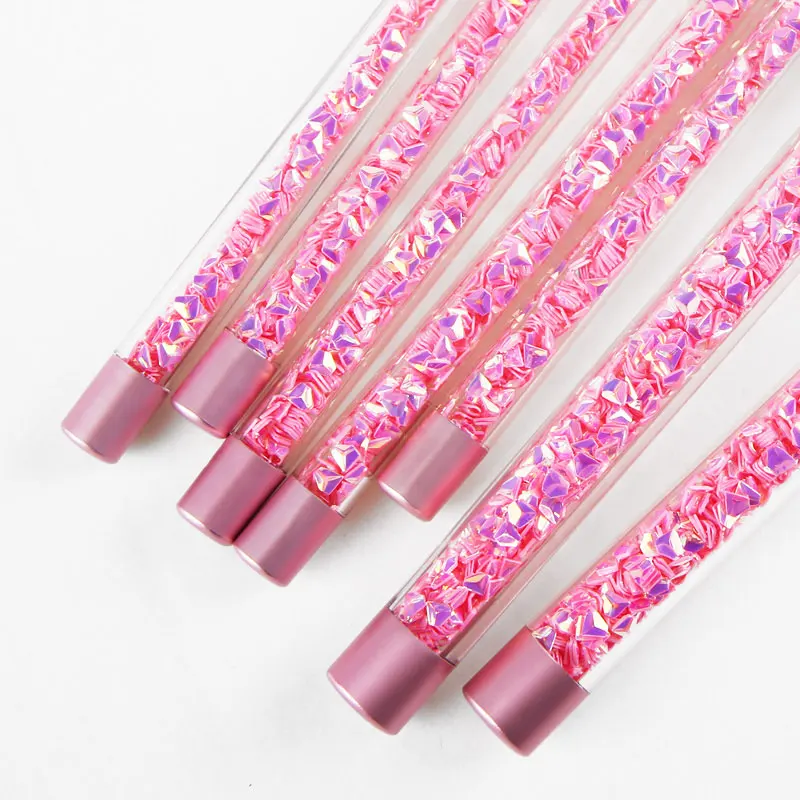 Новинка 7 шт. дизайнерские кисти для макияжа акриловые блестки с блестками