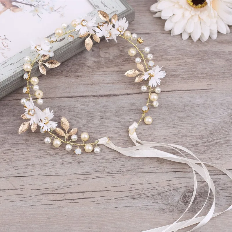 Baby Girls Small Daisy Flower Headband Floral Wreath Photography Prop Party Gift Evening Dress Accessories image 4