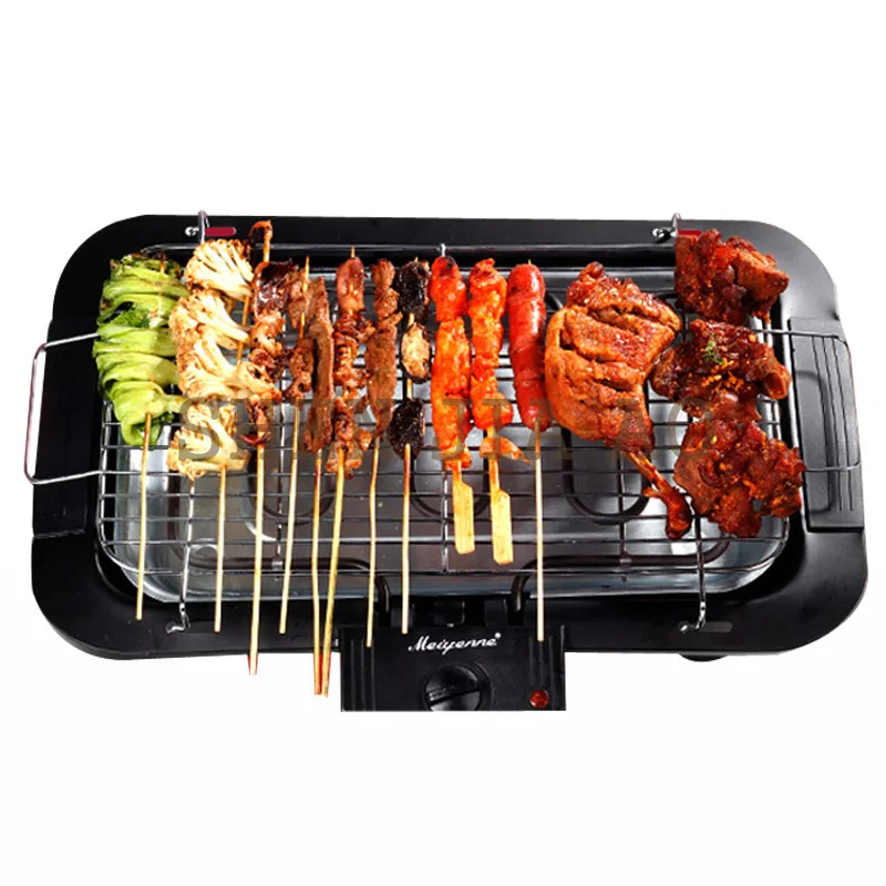 저렴한 2000 W 전기 난방 무연 바베큐 그릴 실내 탄소 무료 전기로 바베큐 JBQ-01A