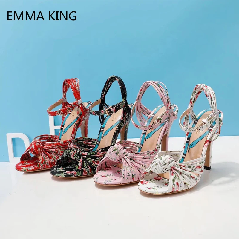 Модные летние босоножки женские большие размеры открытый носок шпильки каблуки