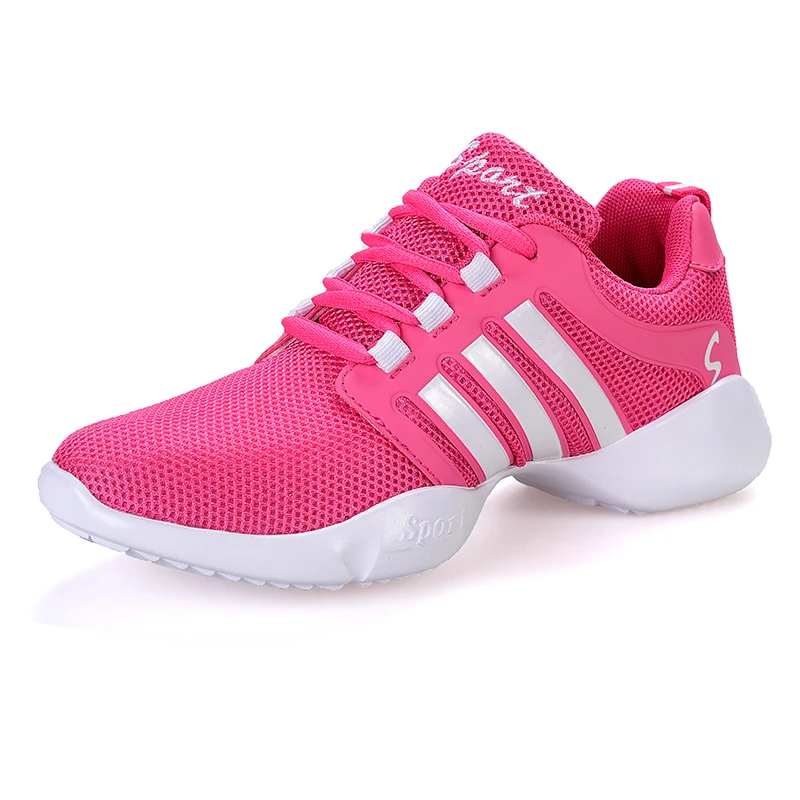Dance Jazz shoes for Girls sports soft outsole breathable women Aerobics modern dance Shoes Sneakers dancer big size 41 | Спорт и