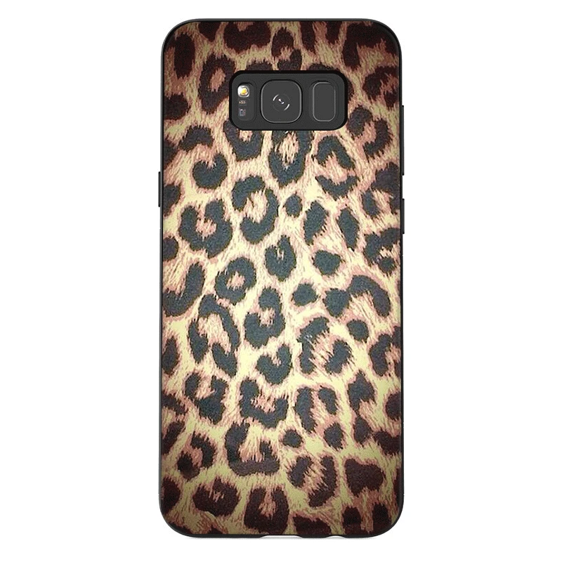 Силиконовый чехол для телефона с леопардовым принтом пантера Samsung Galaxy A3 A5 A6 A7 A8 A9
