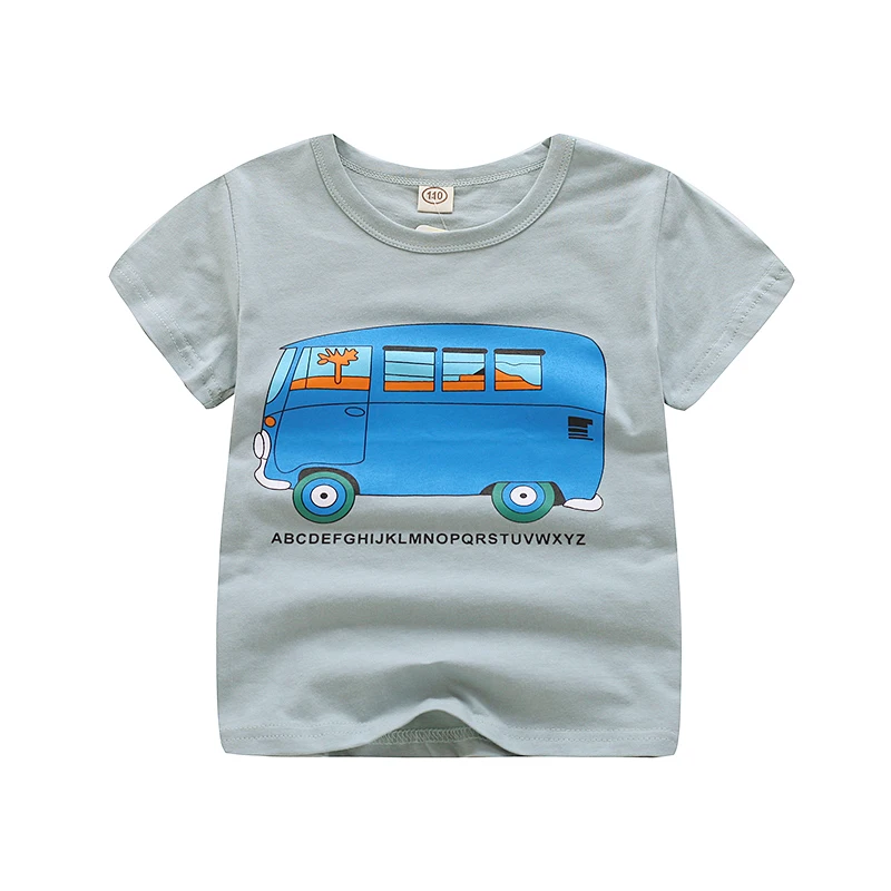 V TREE летняя футболка с рисунком для мальчиков хлопковая От 1 до 6 лет изображением