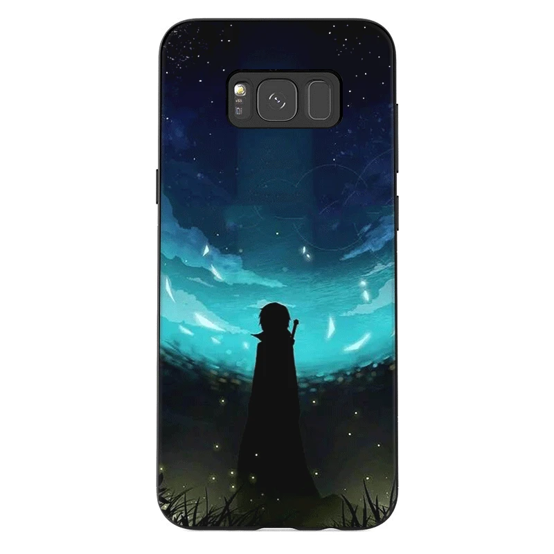 Силиконовый чехол для мобильного телефона Sword Art Online Samsung Galaxy A3 A5 A6 A7 A8 A9 A10 A20 A30 A40 A50