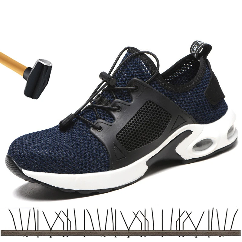 Мужская обувь 2019 защитная Рабочая со стальной головкой легкая дышащая