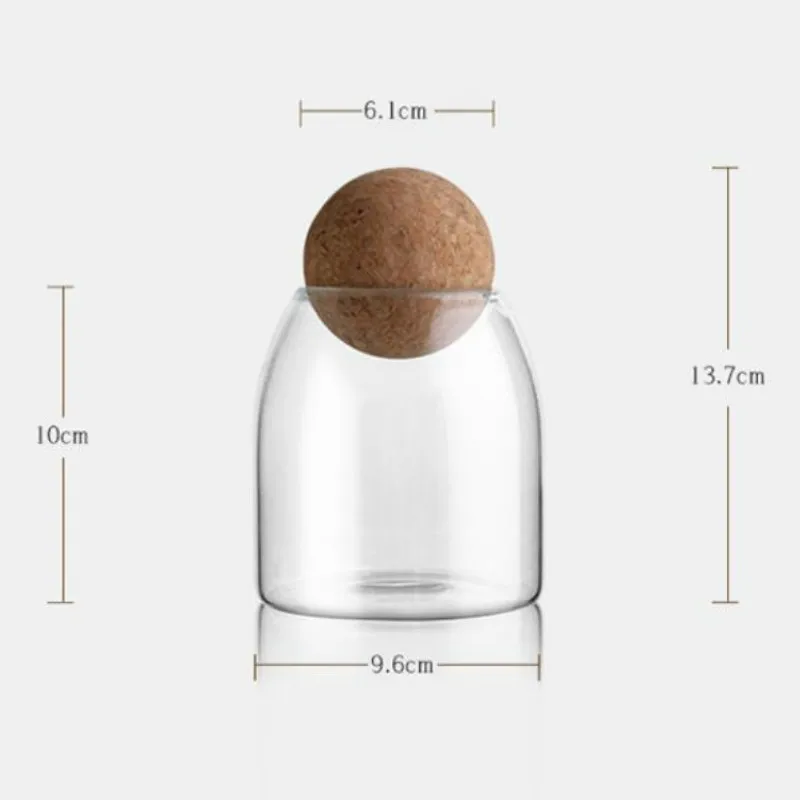 500ml Креативные кухонные бутылки для хранения сыпучих продуктов, банки с крышкой для специй, сахарного чая, кофейного контейнера, органайзер для получения LM01121651 - Цвет: 500ml