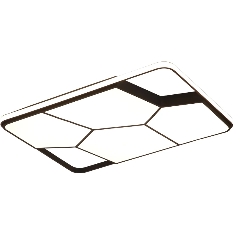 

New Creative Modern LED Ceiling Lights Black White Color lamparas de techo Ceiling Lamp For Living Room Bedroom Study Fixtures