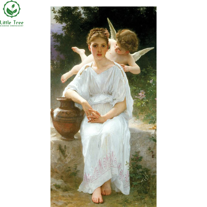 New 5D Full Drill Diamond Painting Resin Craft Household Decoration Beaded Cross Stitch Oil Paintings Canvas Goddess And Angel | Дом и сад