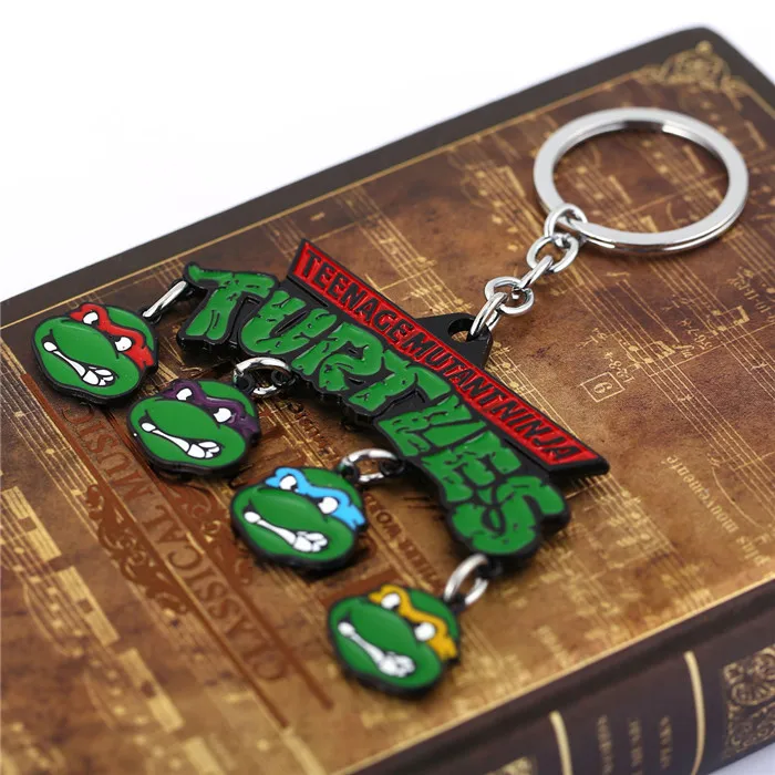 H& F Новое поступление TMNT подростковые мутанты Черепашки металлические брелки брелок для мотоцикла брелок держатель для chaviro Llavevos