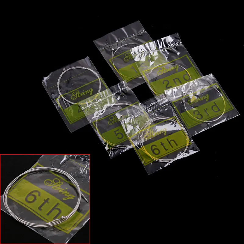 New Acoustic Electric Guitar Strings Perfect For Learners 6 Pcs Guitarra Bass Parts &amp Accessories | Спорт и развлечения