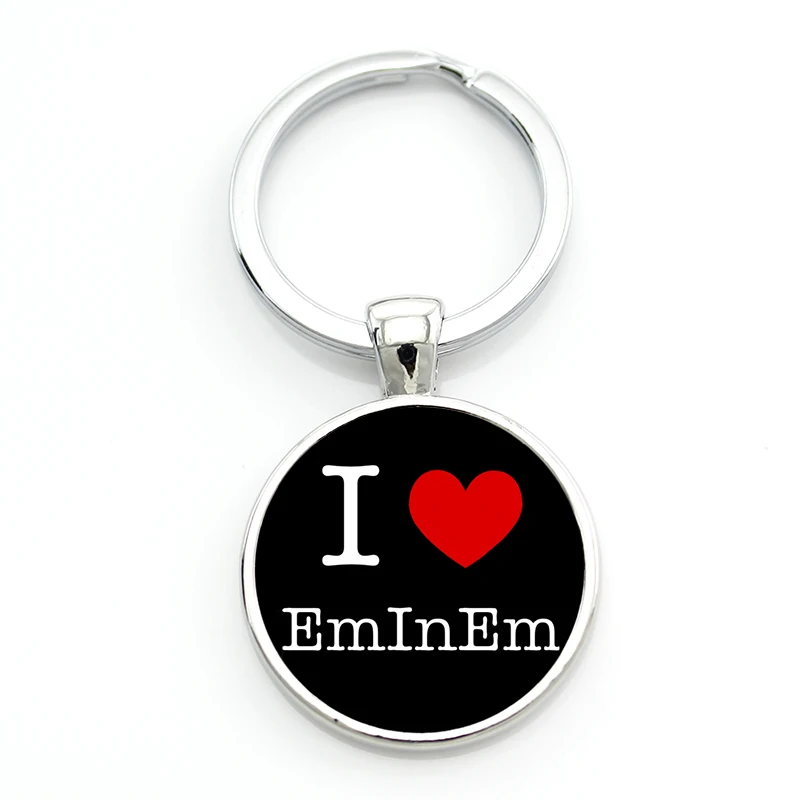Мужской брелок TAFREE Keep Calm And Love Eminem модный в стиле хип хоп рэп певица кольцо