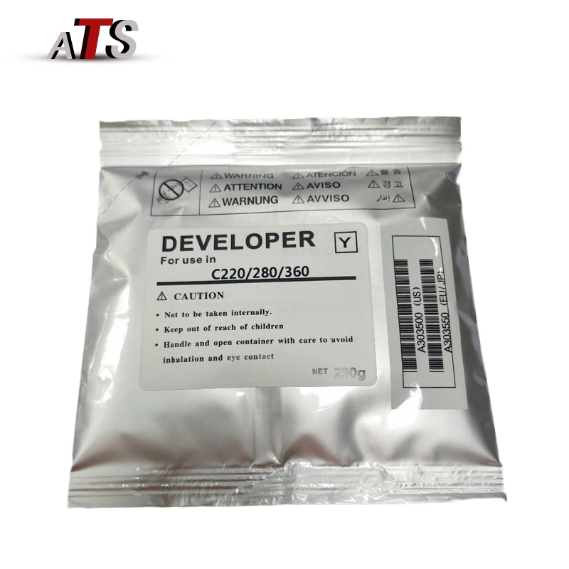 

1Set Developer Powder CMYK For Konica Minolta C220 C280 C360 Compatible C 220 280 360 Copier Spare Parts