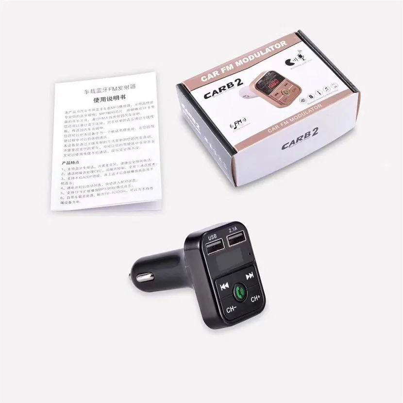 Авто двойной USB Bluetooth4.1 Handsfree Car Kit Зарядное устройство FM передатчик MP3 плеер A2B2|fm